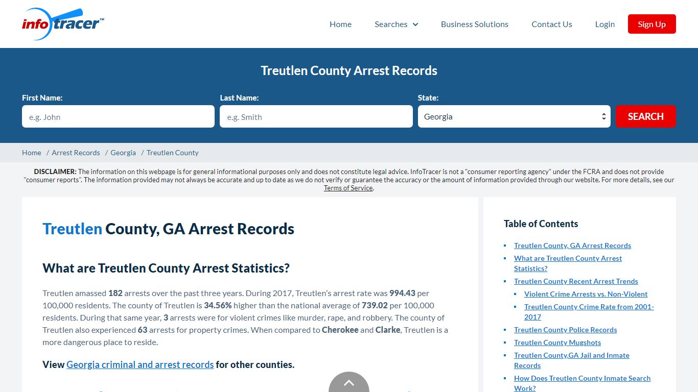 Treutlen County, GA Arrests, Mugshots & Jail Records - InfoTracer