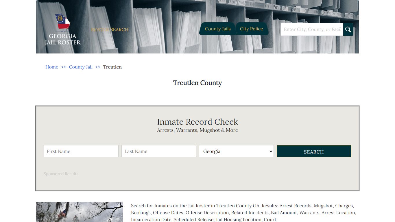 Treutlen County - Georgia Jail Inmate Search