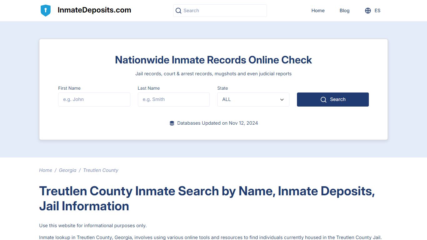 Treutlen County, GA Inmate Lookup, Inmate Deposits, Jail Info